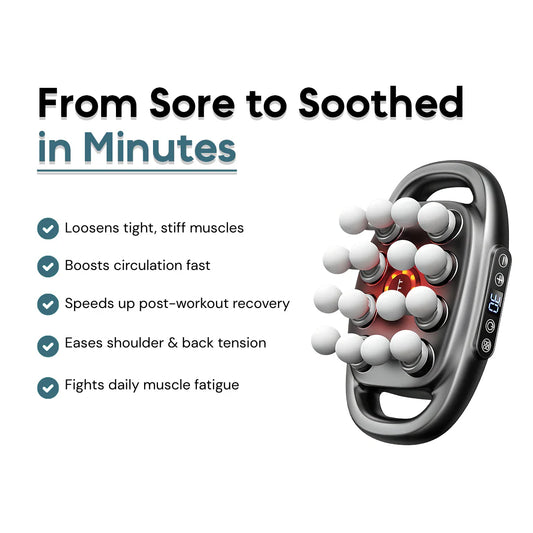 EliteRelax™ 16-Head Deep Tissue Massage Gun for Muscle Recovery